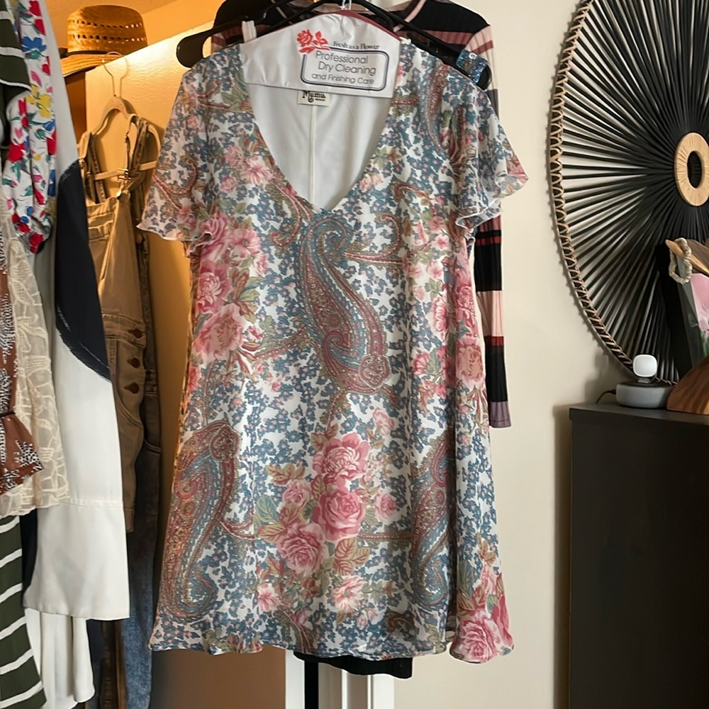 Show me Your Mumu Floral & Paisley Dress - Medium